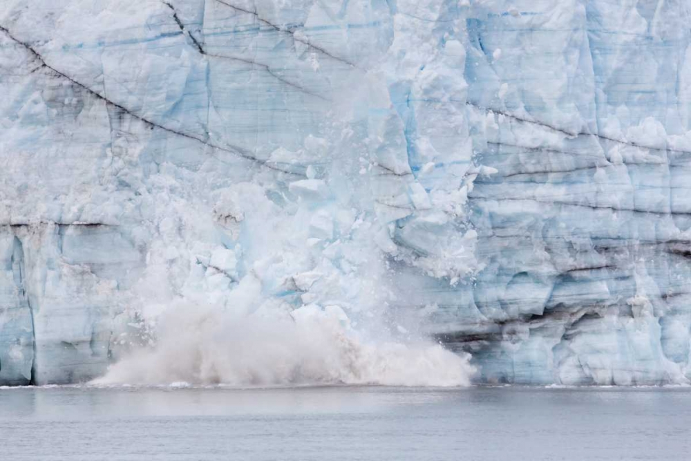 AK, Glacier Bay Calving of the Margerie Glacier art print by Don Paulson for $57.95 CAD