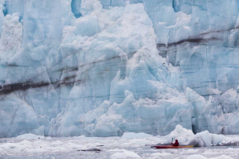AK, Glacier Bay NP, Margerie Glacier Kayaker art print by Don Paulson for $57.95 CAD