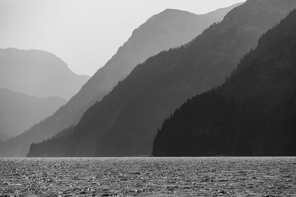 Alaska-Tongass National Forest BandW of hazy day in Lisianski Inlet art print by Jaynes Gallery for $57.95 CAD
