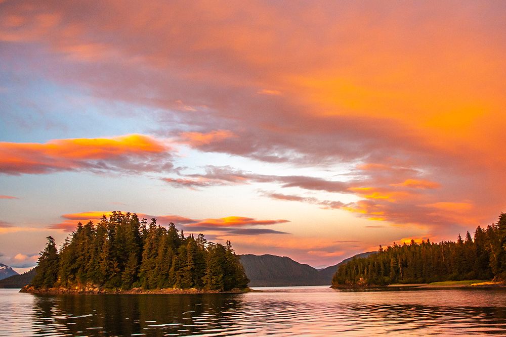 USA-Alaska-Tongass National Forest Sunset on Admiralty Island and inlet art print by Jaynes Gallery for $57.95 CAD