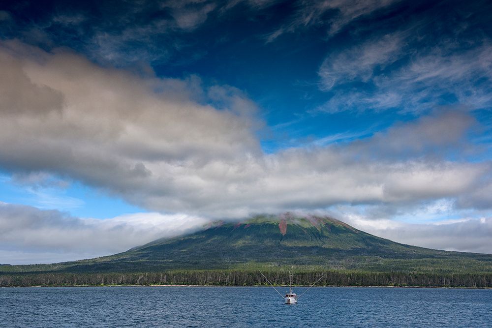 Usa-Alaska This perfect volcano rises from the sea near Sitka art print by Betty Sederquist for $57.95 CAD