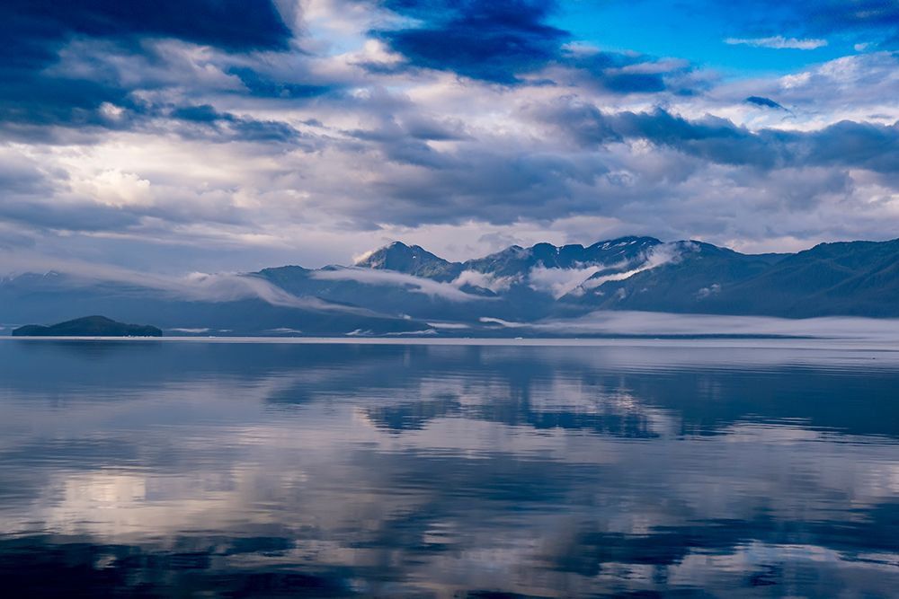 Usa-Alaska Clouds and mountains reflect in the calm waters of Endicott Arm art print by Betty Sederquist for $57.95 CAD