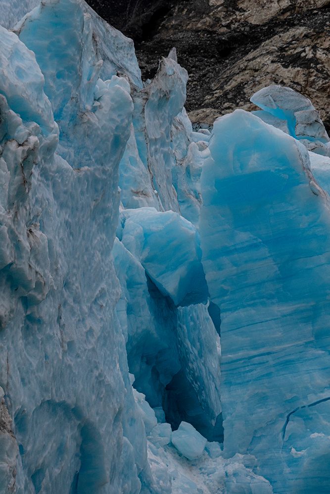Ice glows brilliant blue at the terminus of Margerie Glacier. art print by Betty Sederquist for $57.95 CAD