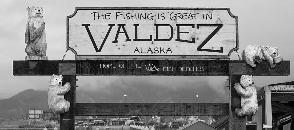 Alaska- Valdez. Marina sign. art print by Janet Muir for $57.95 CAD