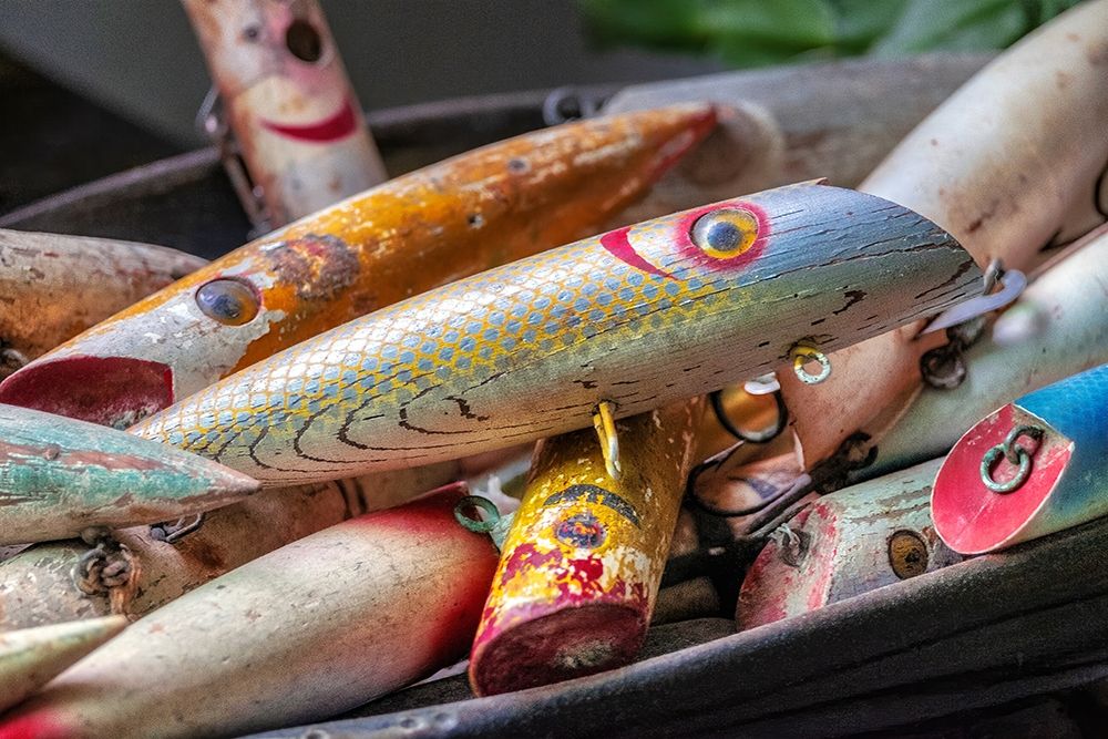 Antique fishing lure-Wrangell-Alaska-USA art print by Jim Engelbrecht for $57.95 CAD