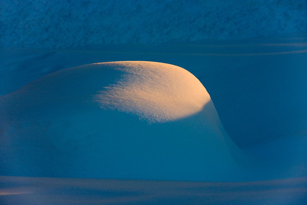 Landscape of snow mound at sunset-Haines-Alaska-USA art print by Keren Su for $57.95 CAD