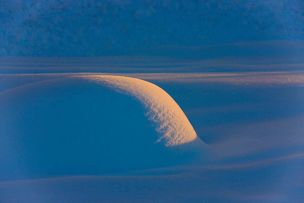 Landscape of snow mound at sunset-Haines-Alaska-USA art print by Keren Su for $57.95 CAD