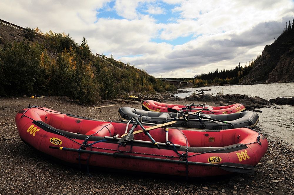 Rafts and the Nenana River, Denali, Alaska, USA art print by Michel Hersen for $57.95 CAD
