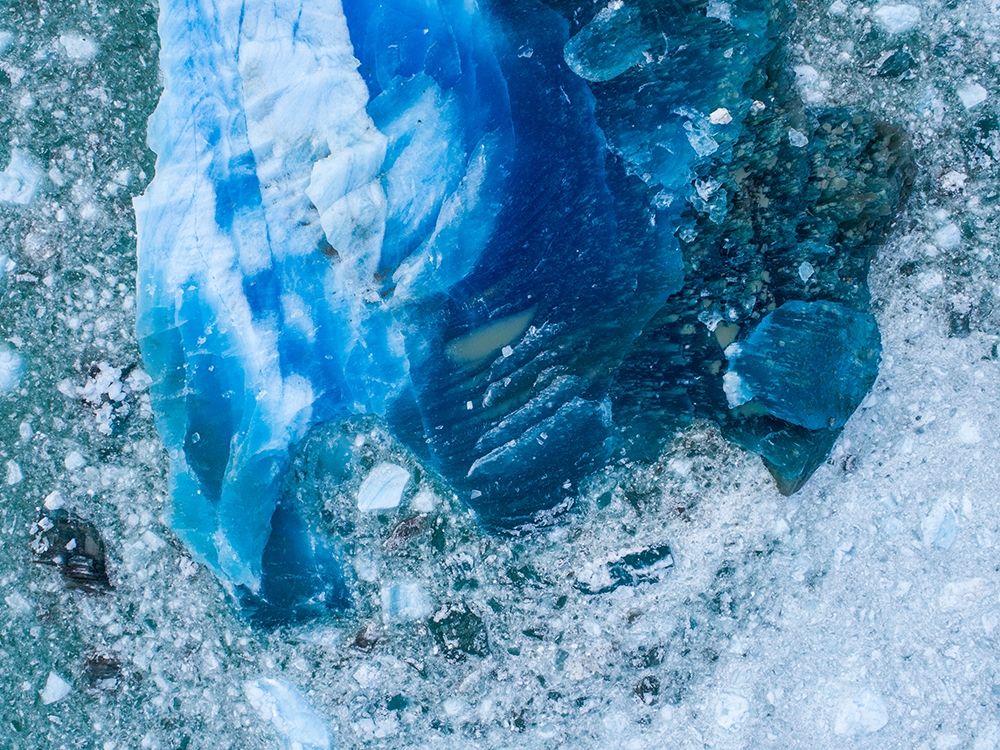Alaska shattered icebergs floating near calving face of LeConte Glacier east of Petersburg art print by Paul Souders for $57.95 CAD