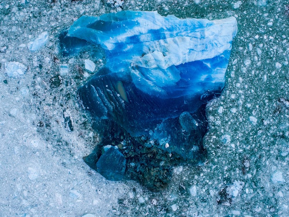 Alaska shattered icebergs floating near calving face of LeConte Glacier east of Petersburg art print by Paul Souders for $57.95 CAD
