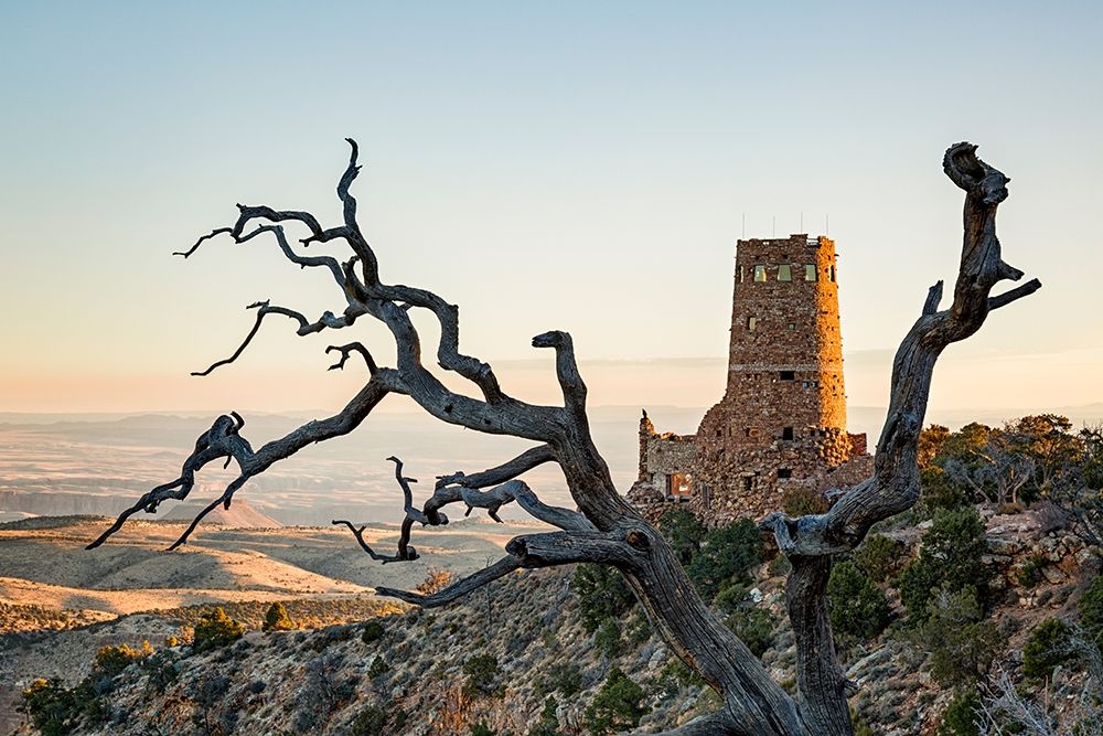 Arizona-Grand Canyon National Park-Sunrise at the Desert View Watchtower art print by Ann Collins for $57.95 CAD