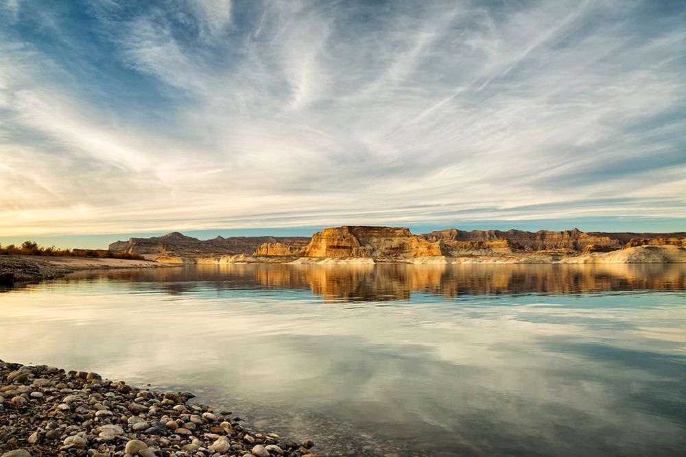 Arizona-Page-Late afternoon at Lake Powells Lone Rock Beach art print by Ann Collins for $57.95 CAD