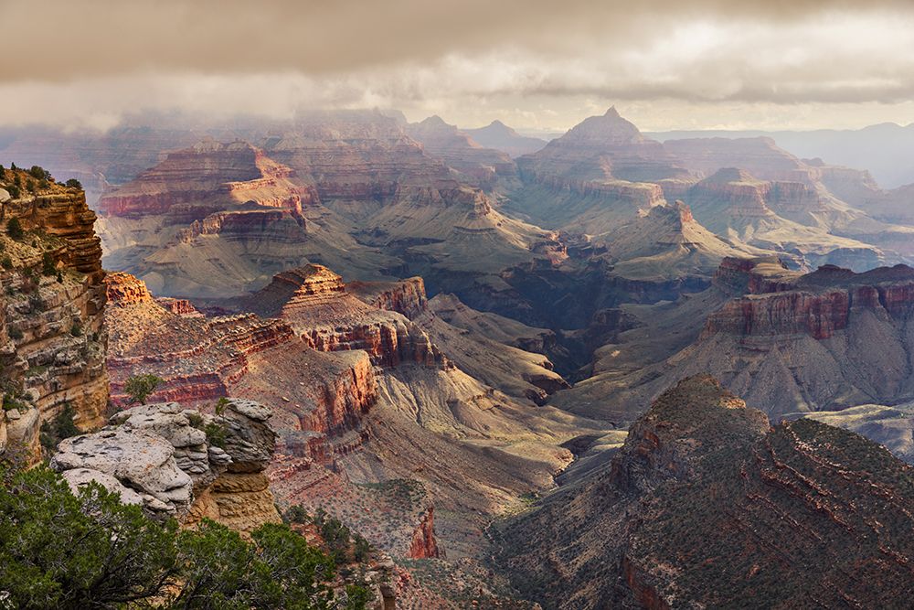 Clouds and mist, Grand Canyon National Park, Arizona art print by Adam Jones for $57.95 CAD
