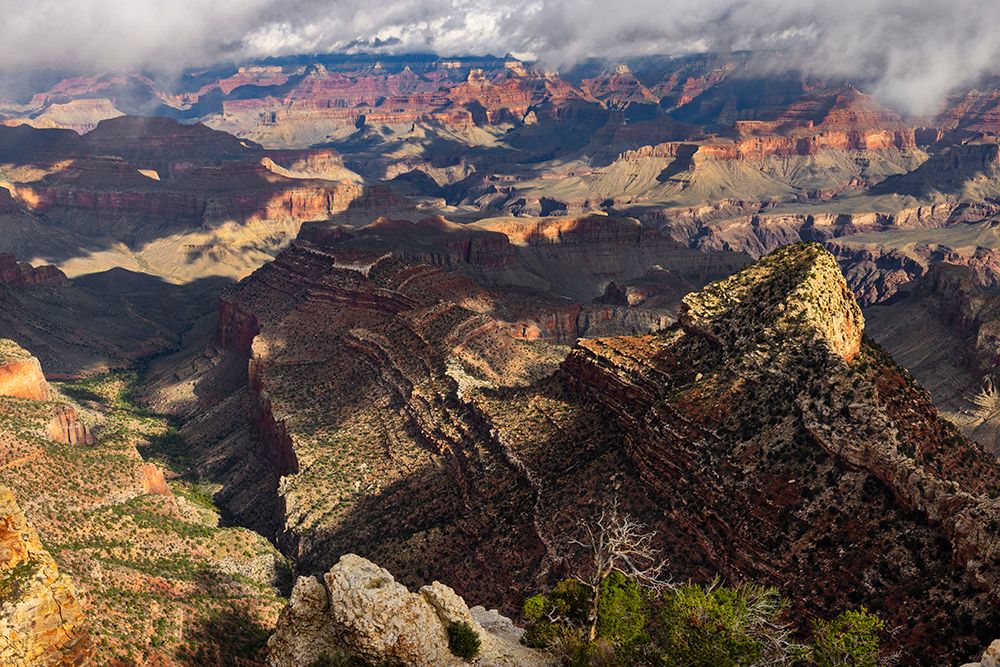 Clouds and mist, Grand Canyon National Park, Arizona art print by Adam Jones for $57.95 CAD