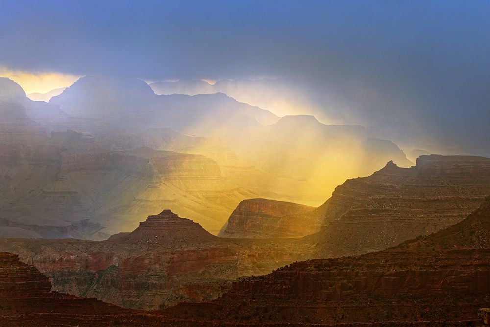 Grand Canyon and misty clouds at sunrise, Grand Canyon National Park, Arizona art print by Adam Jones for $57.95 CAD