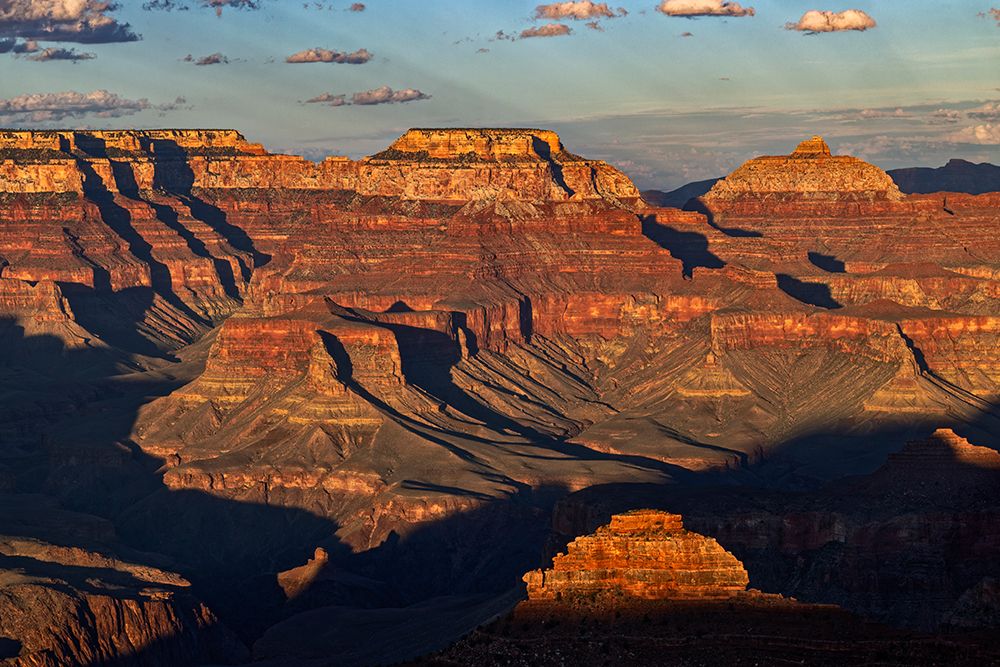 Vishnu Temple at sunset from south rim, Grand Canyon National Park, Arizona art print by Adam Jones for $57.95 CAD