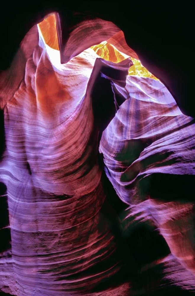 Arizona, Slot canyon in Upper Antelope Canyon art print by Dave Welling for $57.95 CAD