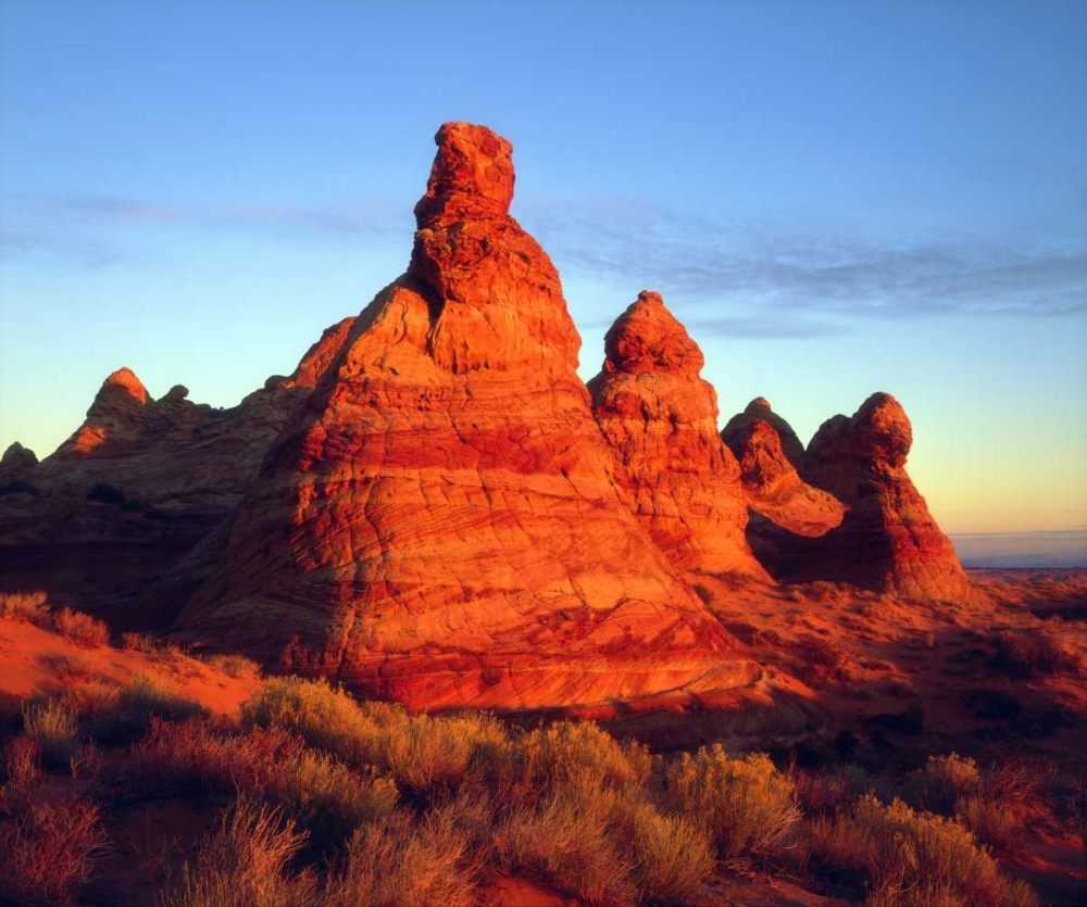 AZ, Paria Canyon, Sandstone formations at sunset art print by Christopher Talbot Frank for $57.95 CAD