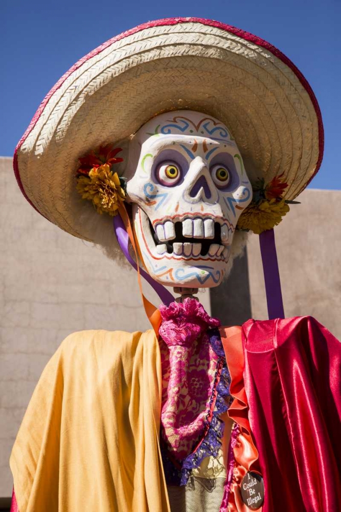 Arizona, Phoenix Skeleton wearing a hat art print by Wendy Kaveney for $57.95 CAD