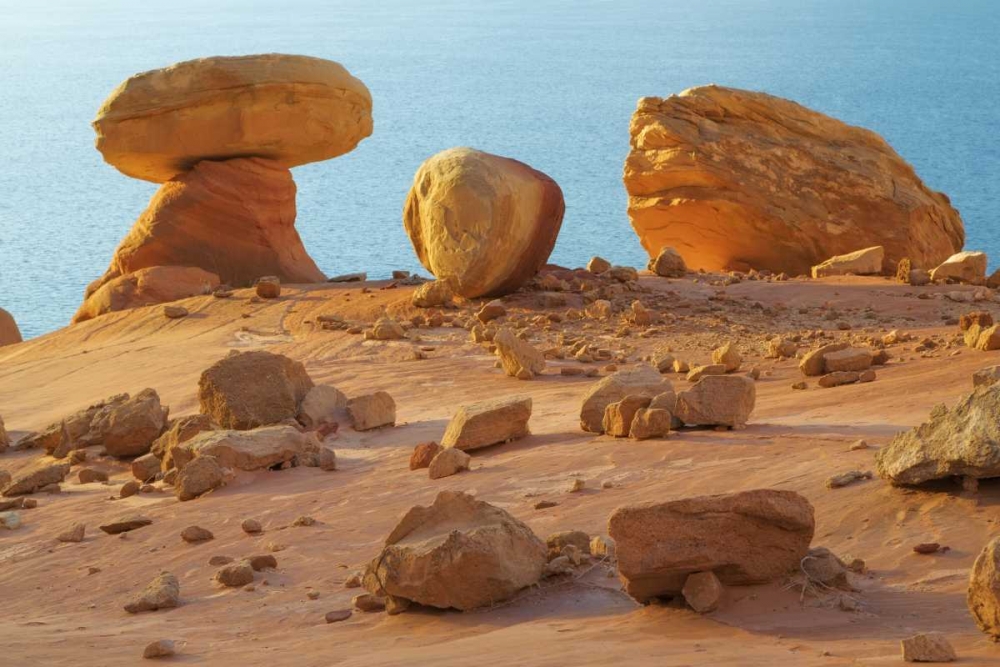 Arizona, Lake Powell, Padre Bay Rock formations art print by Don Paulson for $57.95 CAD