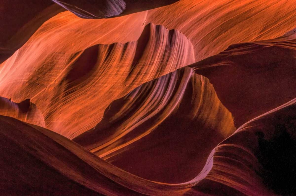 Arizona, Paige Rock patterns in Antelope Canyon art print by Jay OBrien for $57.95 CAD