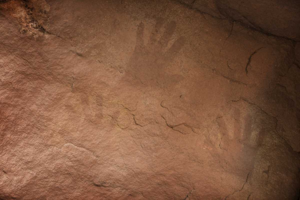 AZ, Grand Canyon, Ancient Anasazi hand prints art print by Don Grall for $57.95 CAD