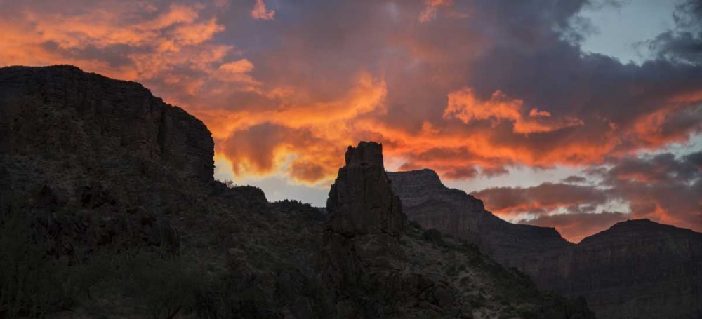 Arizona, Grand Canyon NP Sunset on canyon cliffs art print by Don Grall for $57.95 CAD
