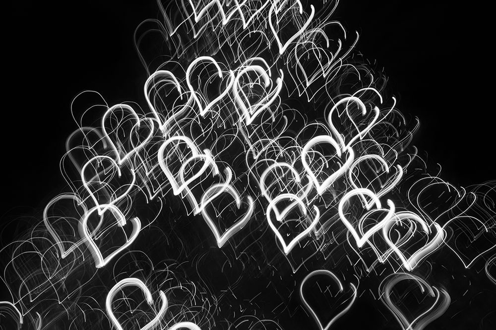 USA-Arizona-Buckeye-Black and white abstract motion of Christmas tree at night art print by Jaynes Gallery for $57.95 CAD