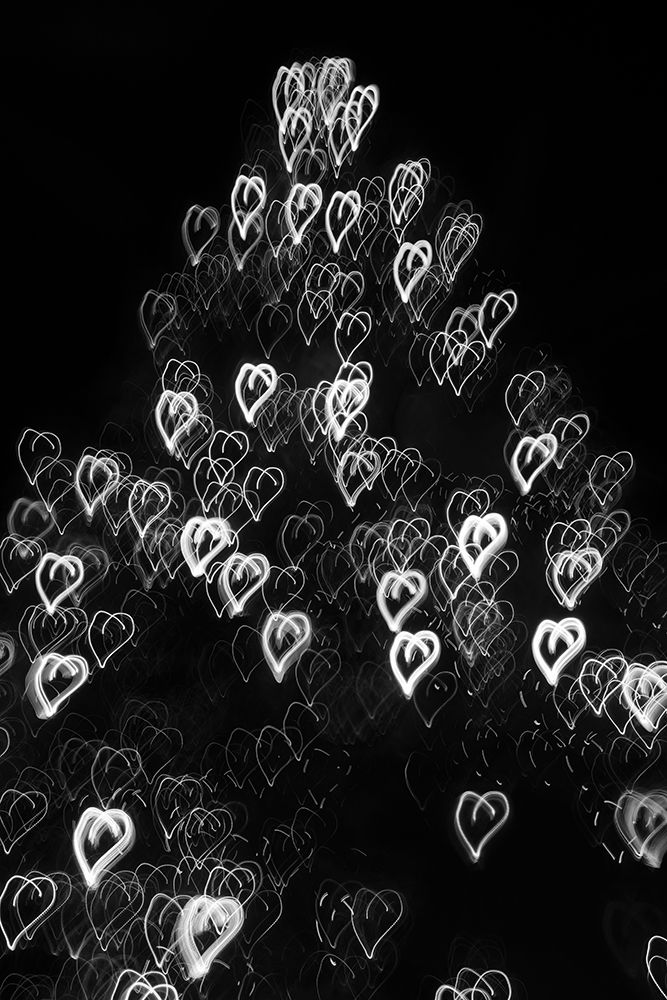 USA-Arizona-Buckeye-Black and white abstract motion of Christmas tree at night art print by Jaynes Gallery for $57.95 CAD