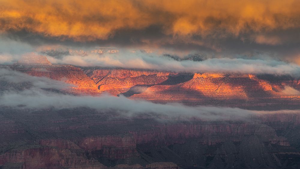 USA-Arizona-Grand Canyon-Foggy sunrise on canyon art print by Jaynes Gallery for $57.95 CAD