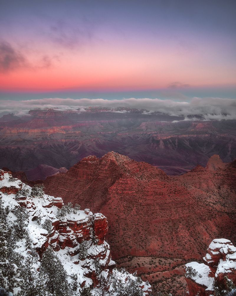 USA-Arizona-Grand Canyon-Winter sunrise on canyon art print by Jaynes Gallery for $57.95 CAD