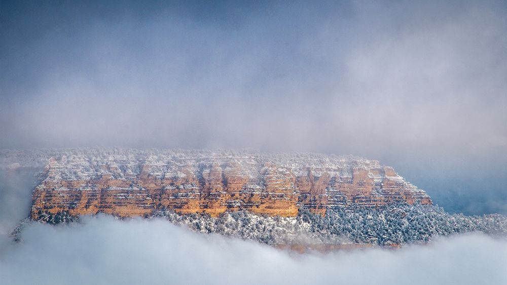 USA-Arizona-Grand Canyon-Panoramic of foggy sky over canyon at sunset art print by Jaynes Gallery for $57.95 CAD