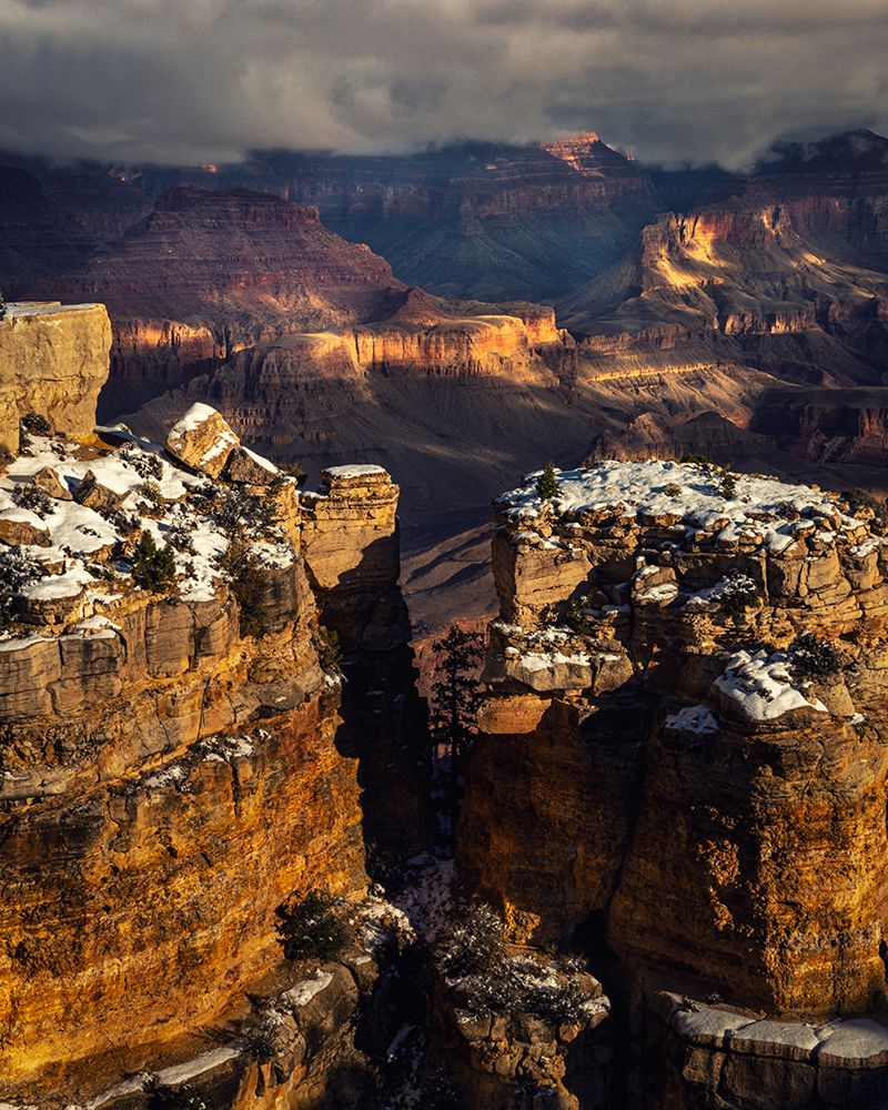 USA-Arizona-Grand Canyon-Winter sunset on canyon landscape art print by Jaynes Gallery for $57.95 CAD