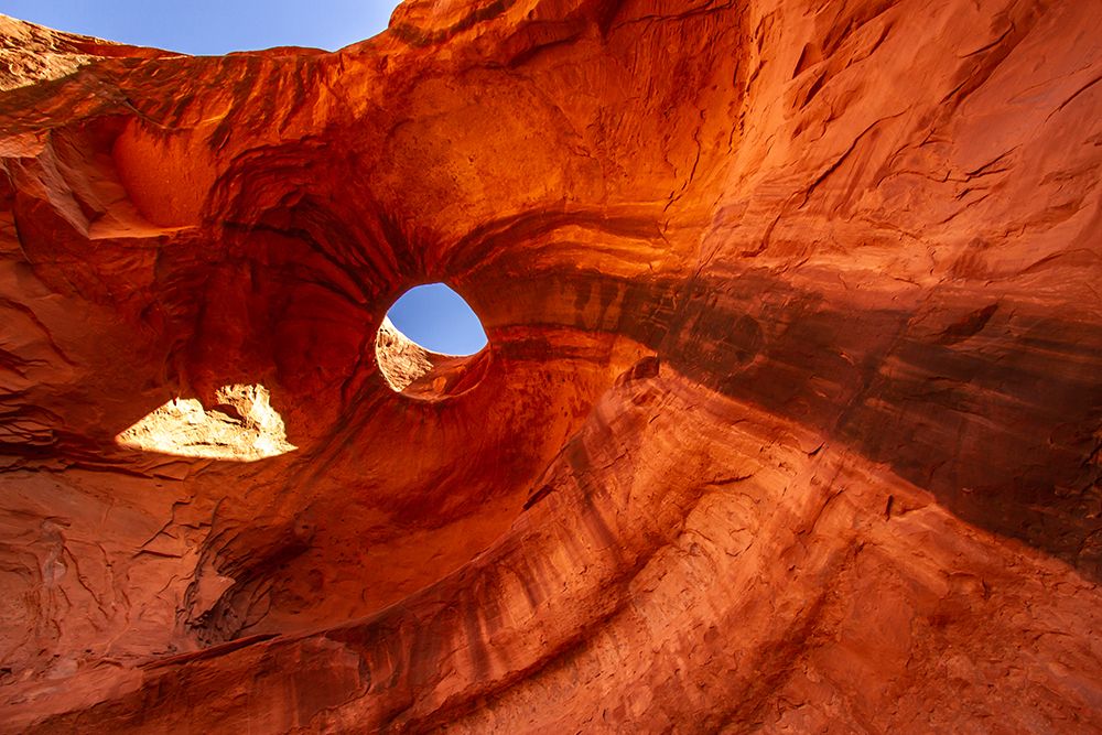 USA-Arizona-Monument Valley Navajo Tribal Park Big Hogan Arch and hole in rock art print by Jaynes Gallery for $57.95 CAD