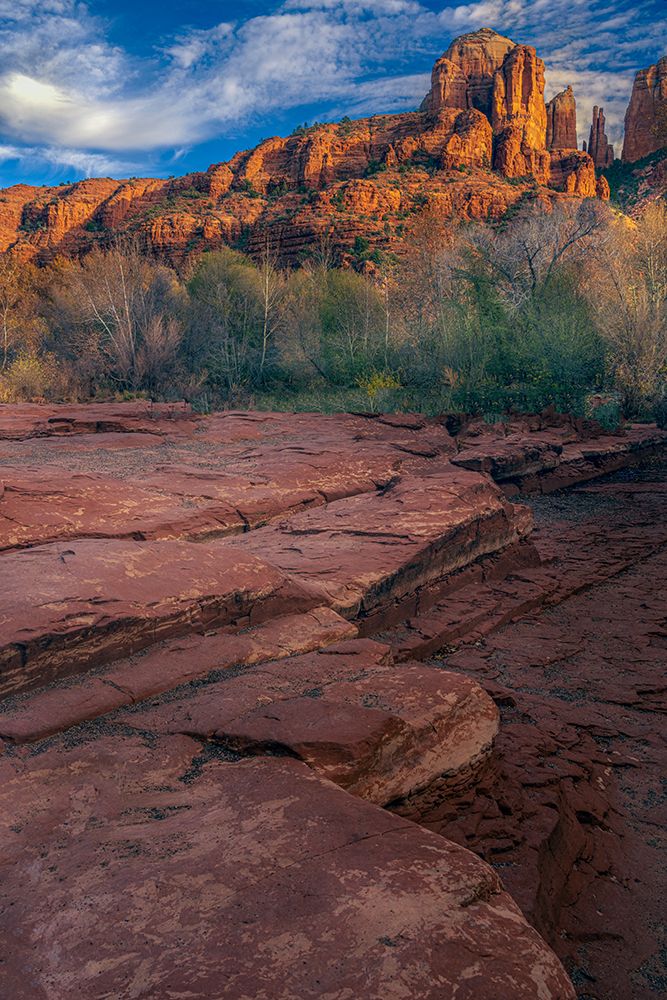 USA, Arizona. Landscape with mountain and valley landscape. art print by Jaynes Gallery for $57.95 CAD