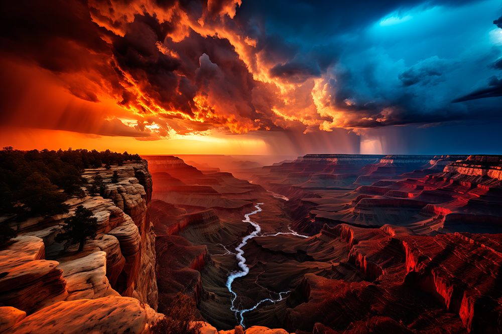 Sunset over Grand Canyon art print by Jaynes Gallery for $57.95 CAD