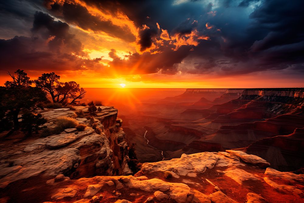 Sunset over Grand Canyon art print by Jaynes Gallery for $57.95 CAD