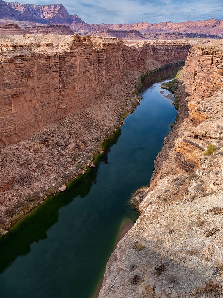 Severe ongoing drought has lowered the levels of the Colorado River in Marble Canyon. art print by Betty Sederquist for $57.95 CAD