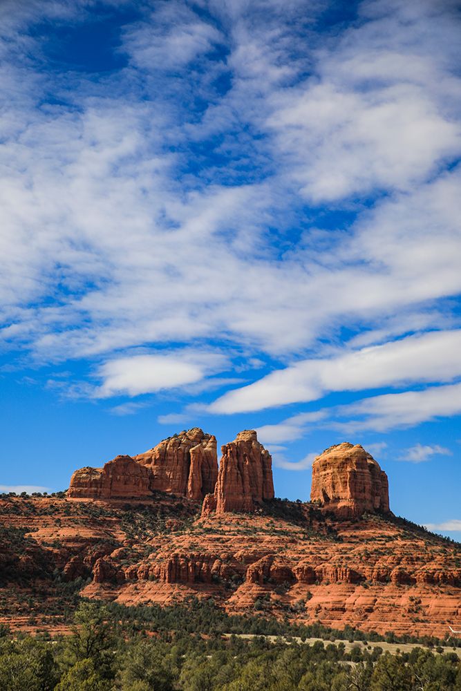 Sedona- Arizona- USA. Cathedral Rock- red rock formations art print by Jolly Sienda for $57.95 CAD