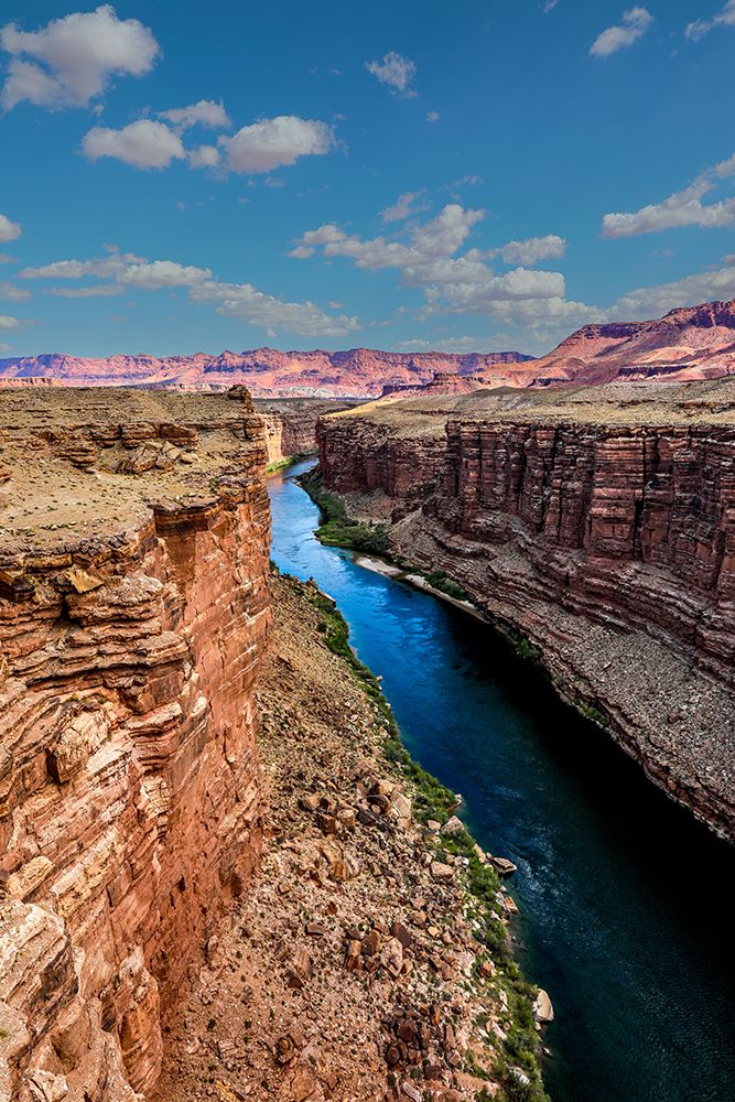 The Colorado River from the Marble Canyon overlook near Page, Arizona. art print by Larry Richardson for $57.95 CAD