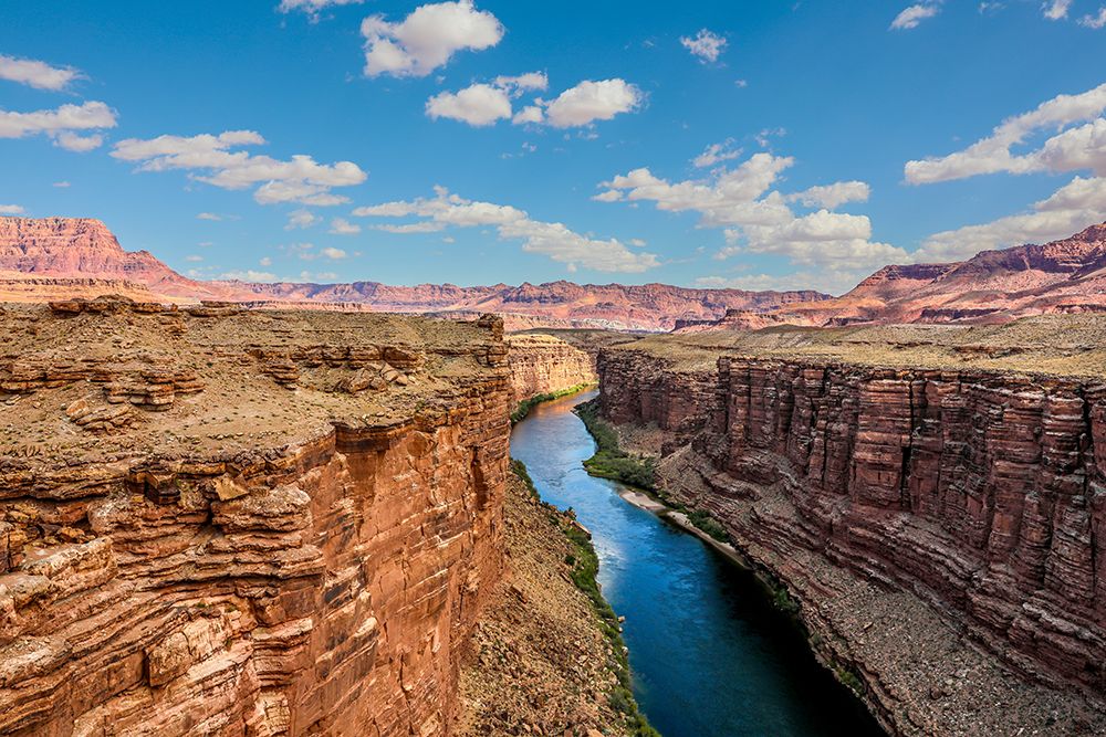 The Colorado River from the Marble Canyon overlook near Page, Arizona. art print by Larry Richardson for $57.95 CAD