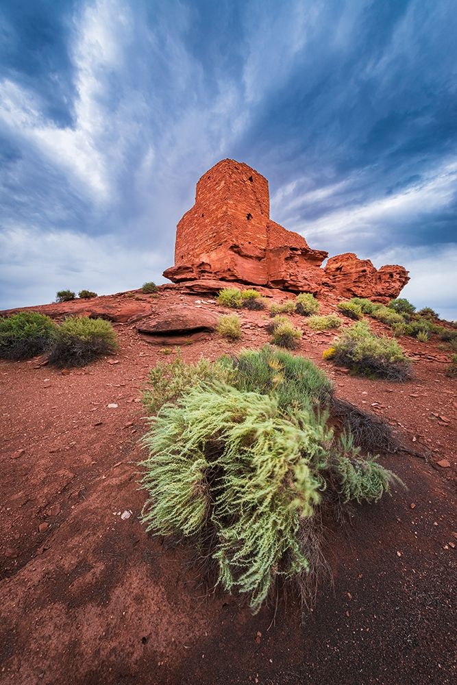 Evening light on Wukoki Ruin-Wupatki National Monument-Arizona art print by Russ Bishop for $57.95 CAD