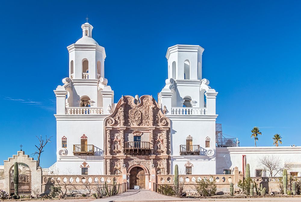 Arizona, Tucson. San Xavier del Bac Mission Church art print by Rob Tilley for $57.95 CAD