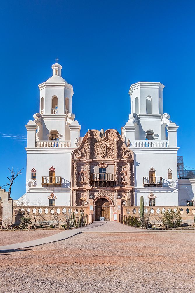 Arizona, Tucson. San Xavier del Bac Mission Church art print by Rob Tilley for $57.95 CAD