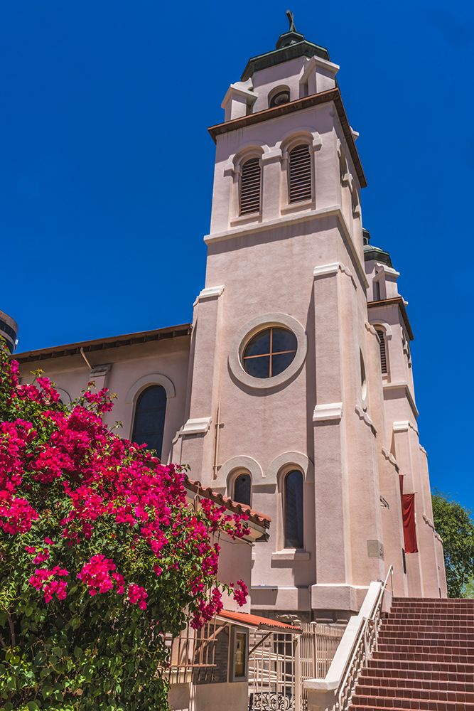 Saint Mary Basilica- Phoenix- Arizona. Founded 1881- rebuilt stained glass from 1915 art print by William Perry for $57.95 CAD