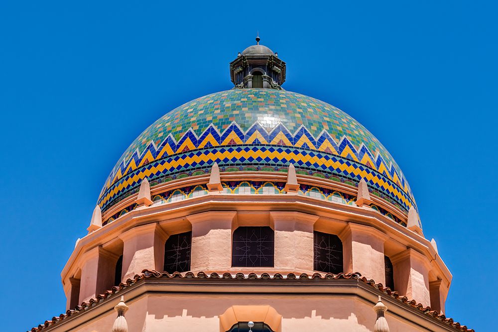 Colorful dome City Hall-Tucson-Arizona. art print by William Perry for $57.95 CAD