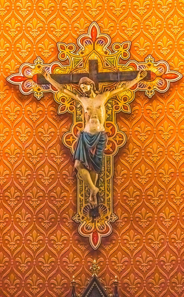Pamplona Crucifix-St. Augustine Cathedral-Tucson-Arizona. 13th Century Crucifix from Spain art print by William Perry for $57.95 CAD