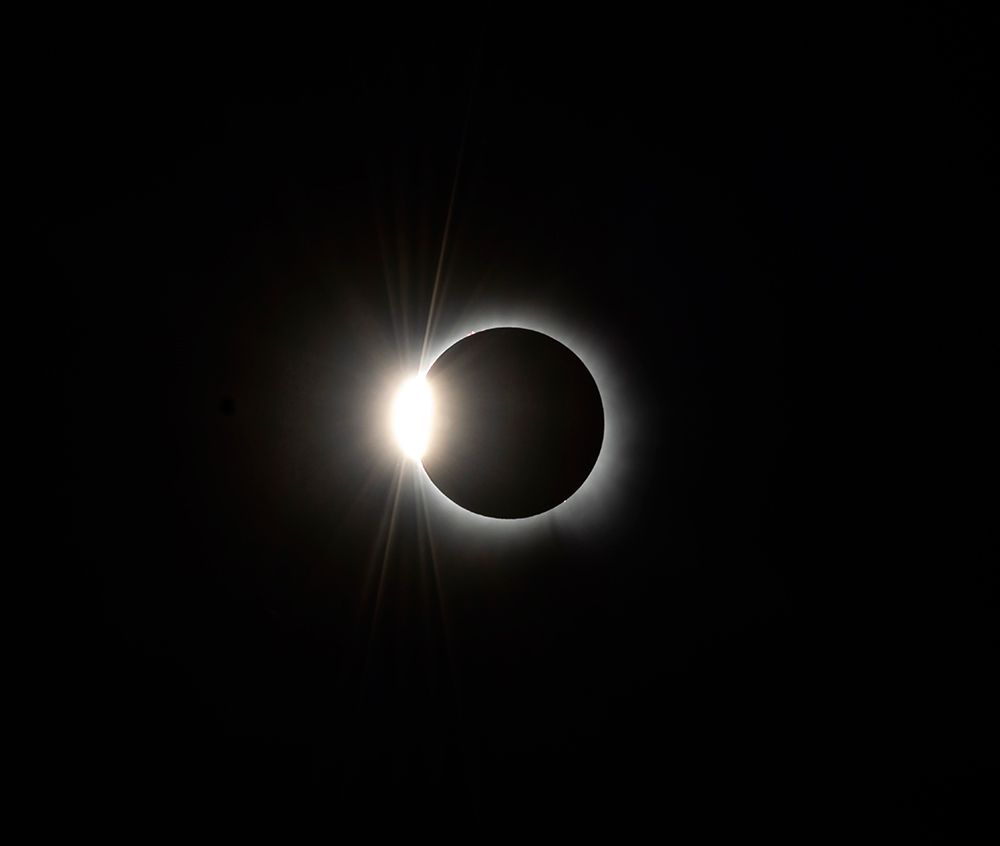 USA, Arkansas. The Total Solar Eclipse of April 8, 2024, The Diamond Ring Effect art print by Hollice Looney for $57.95 CAD