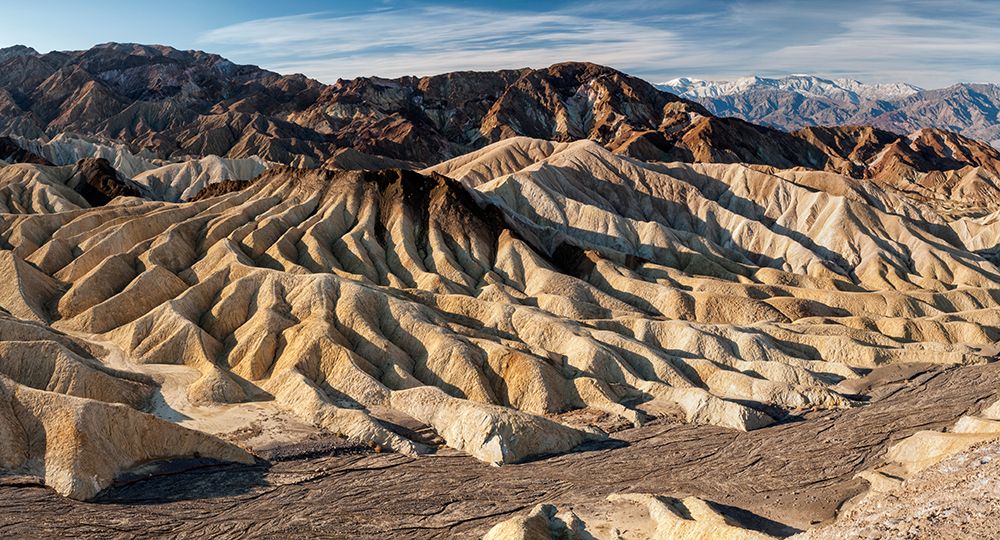 USA-California-Death Valley National Park Dry wash in winter at Zabriskie Point art print by Ann Collins for $57.95 CAD