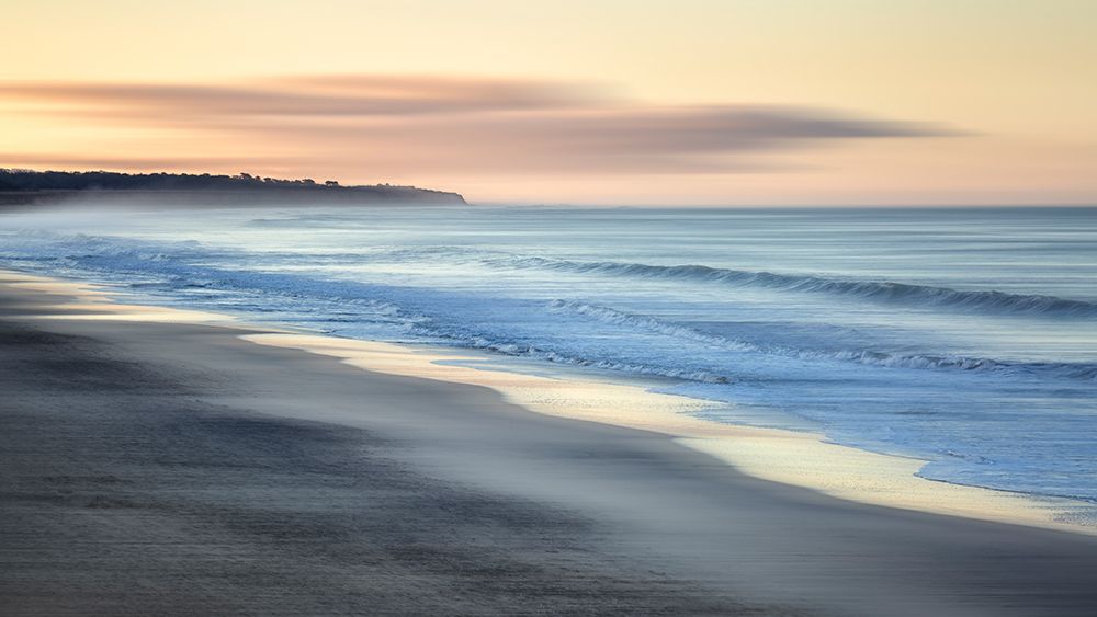 USA, California, Half Moon Bay, Ocean abstract at dawn art print by Ann Collins for $57.95 CAD